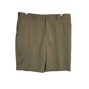 BCG plaid Tan/ Brown Golf Shorts Size 38